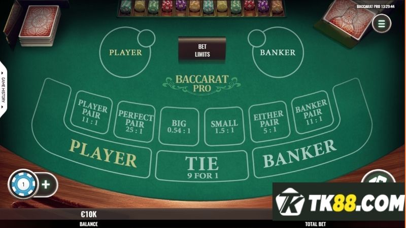 Thuật ngữ Baccarat online TK88